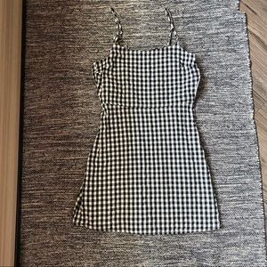 Gingham mini dress